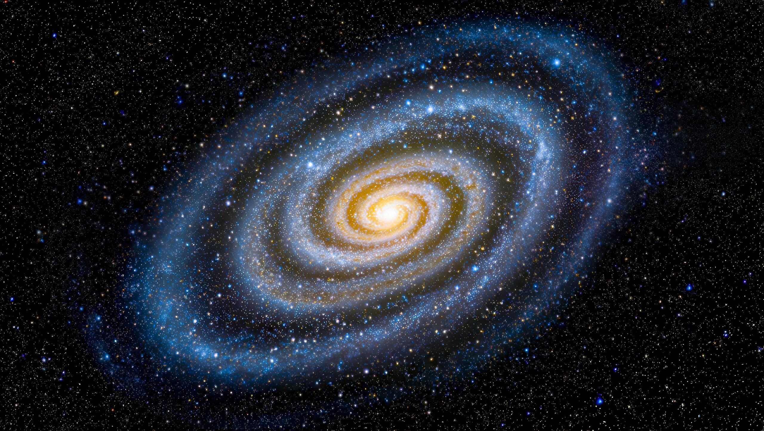 Imagine a galaxiei spirale M88 realizată de Telescopul Spațial Hubble, arătând brațe spirale simetrice și un nucleu luminos.