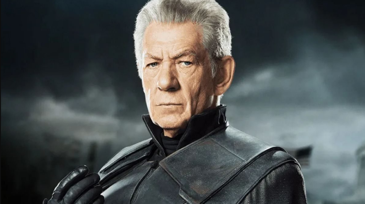 Ian McKellen în rolul lui Magneto