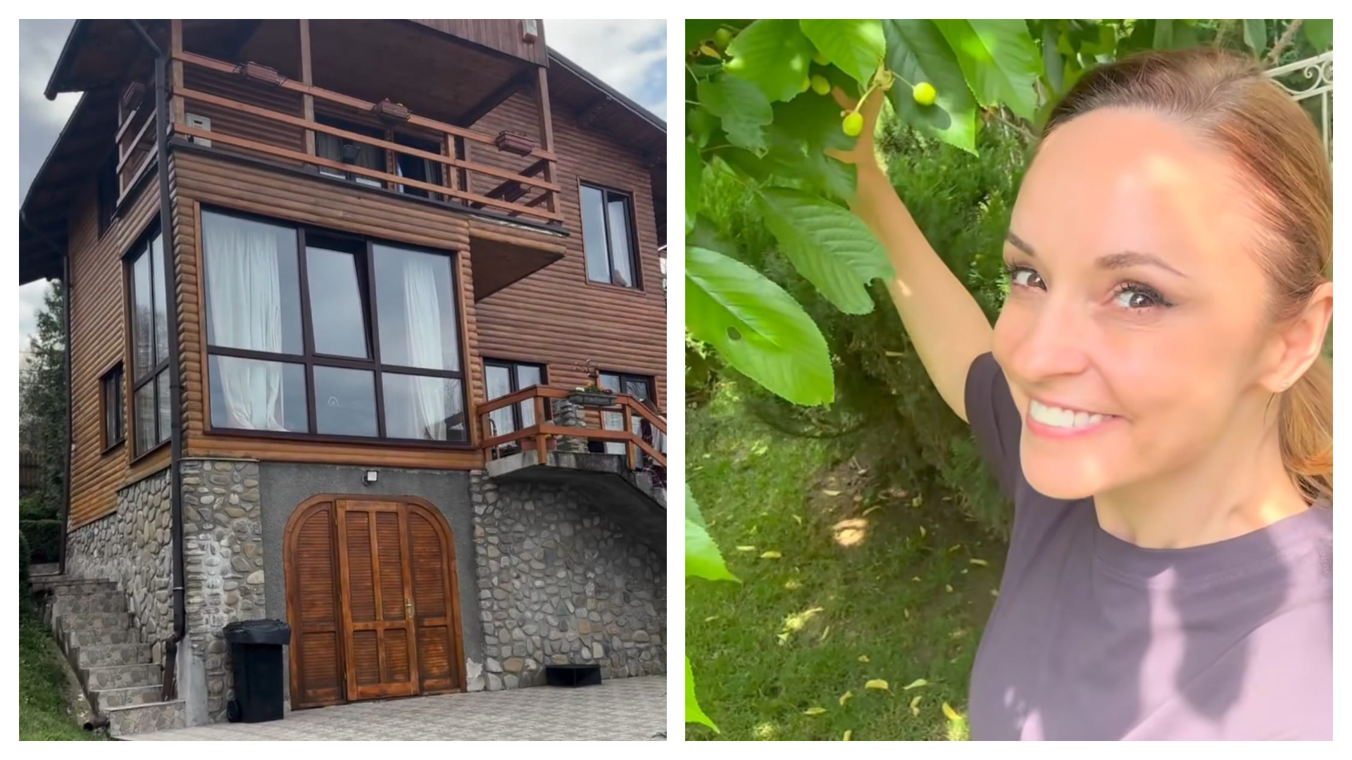 Imagini rare cu casa de vacanță a Andreei Marin din Telega. Cum arată la interior