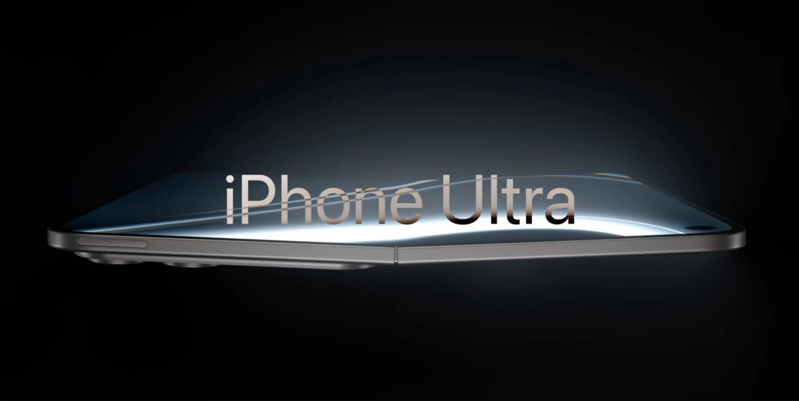 iPhone Ultra pliabil în culoare albă