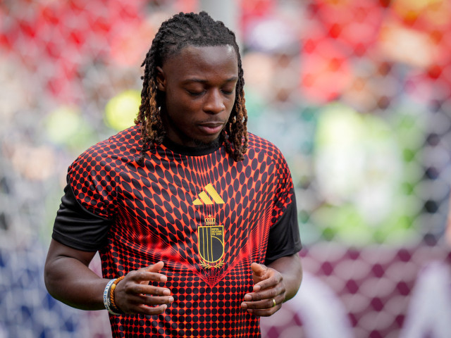 Jeremy Doku în timpul unui meci al Belgiei la Cupa Mondială 2026