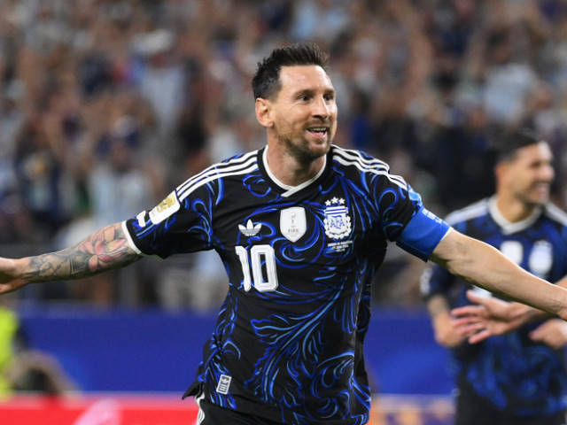 Leo Messi sărbătorind un gol la Cupa Mondială 2026
