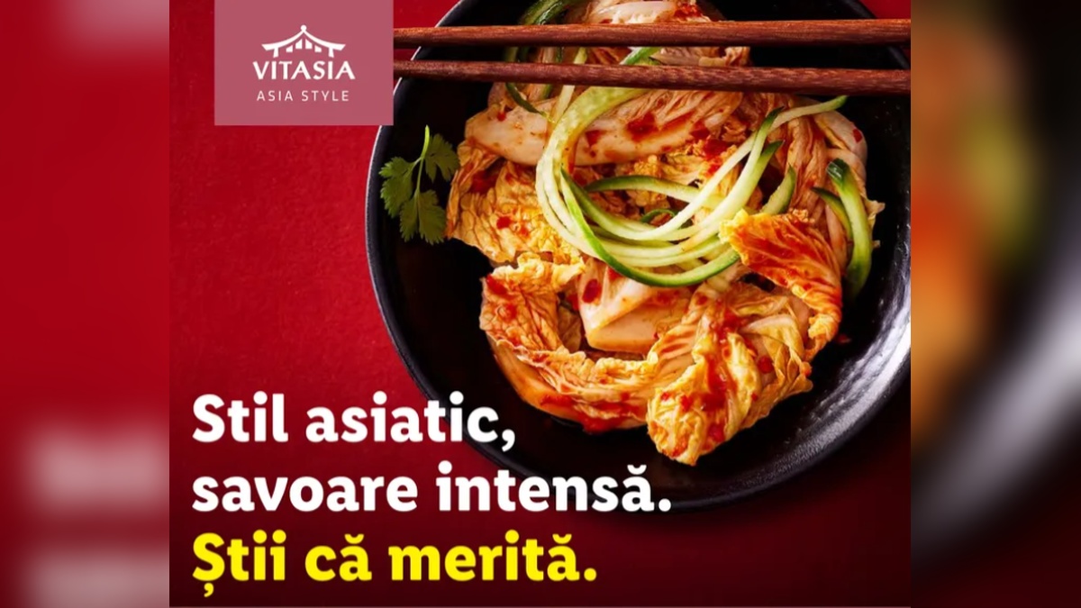 Lidl lansează Săptămâna asiatică cu produse Vitasia: gusturi din Thailanda, Coreea, Japonia și China