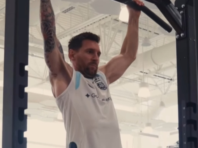 Lionel Messi în timpul antrenamentului la Cupa Mondială 2026