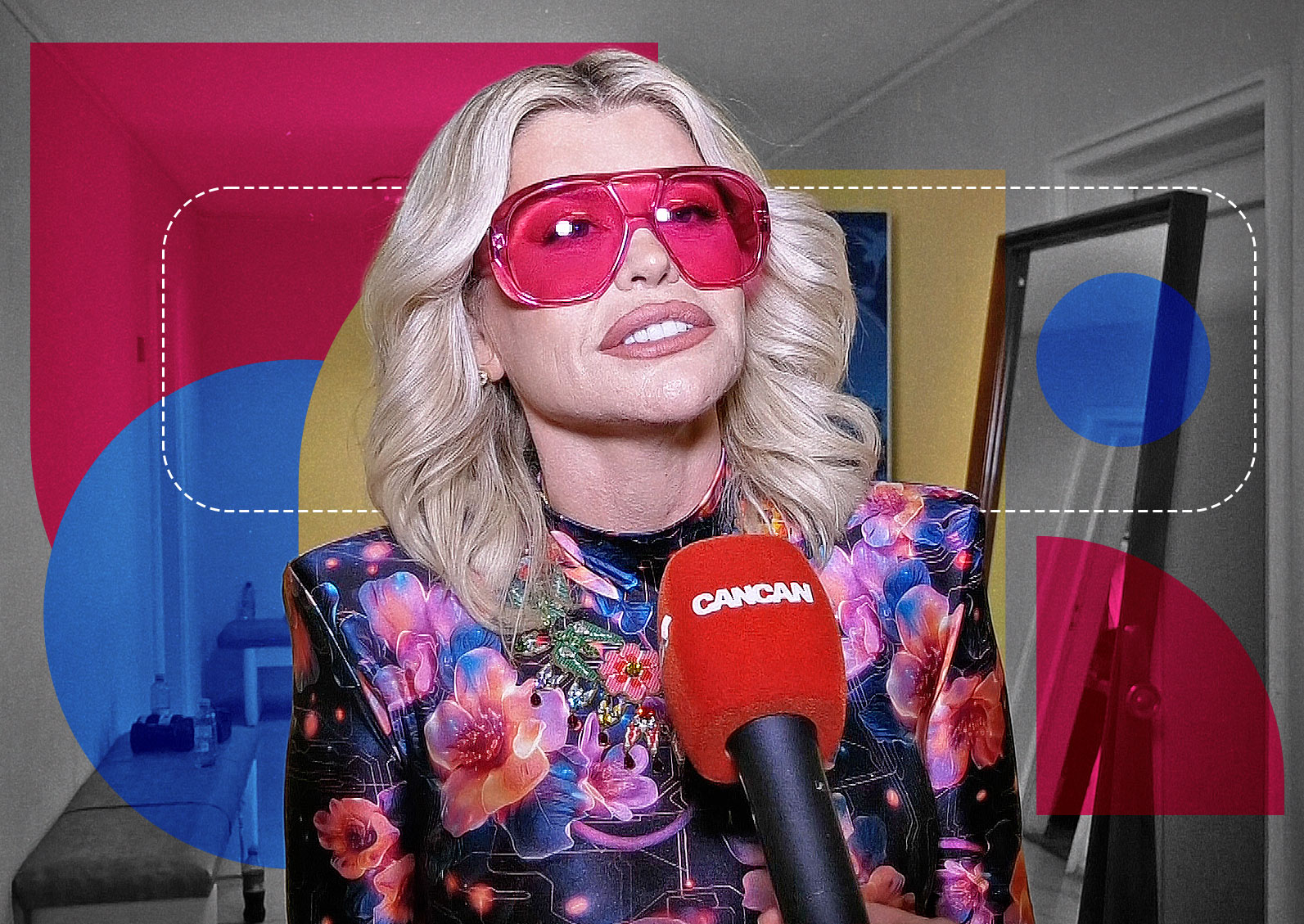Loredana Groza în timpul unui interviu