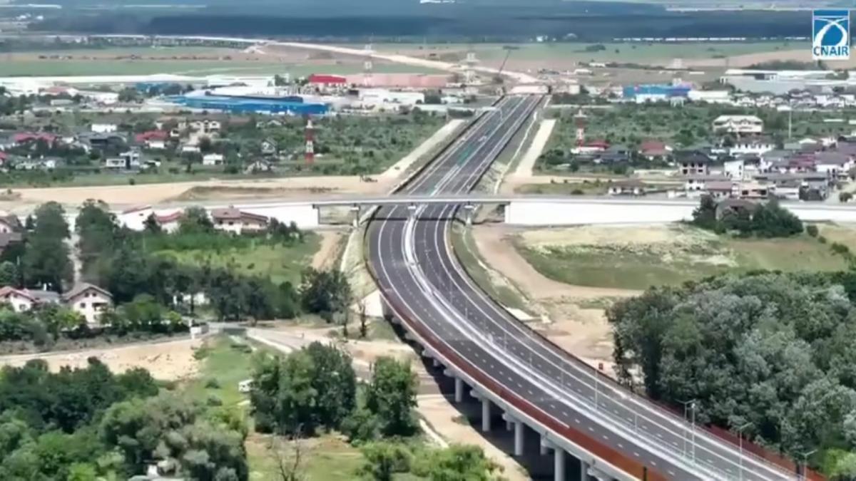 Lucrări la lotul 4 al Autostrăzii de Centură București, între Pantelimon și Glina