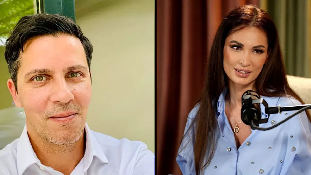 Lucian Viziru și Nicoleta Luciu în timpul unui live TikTok