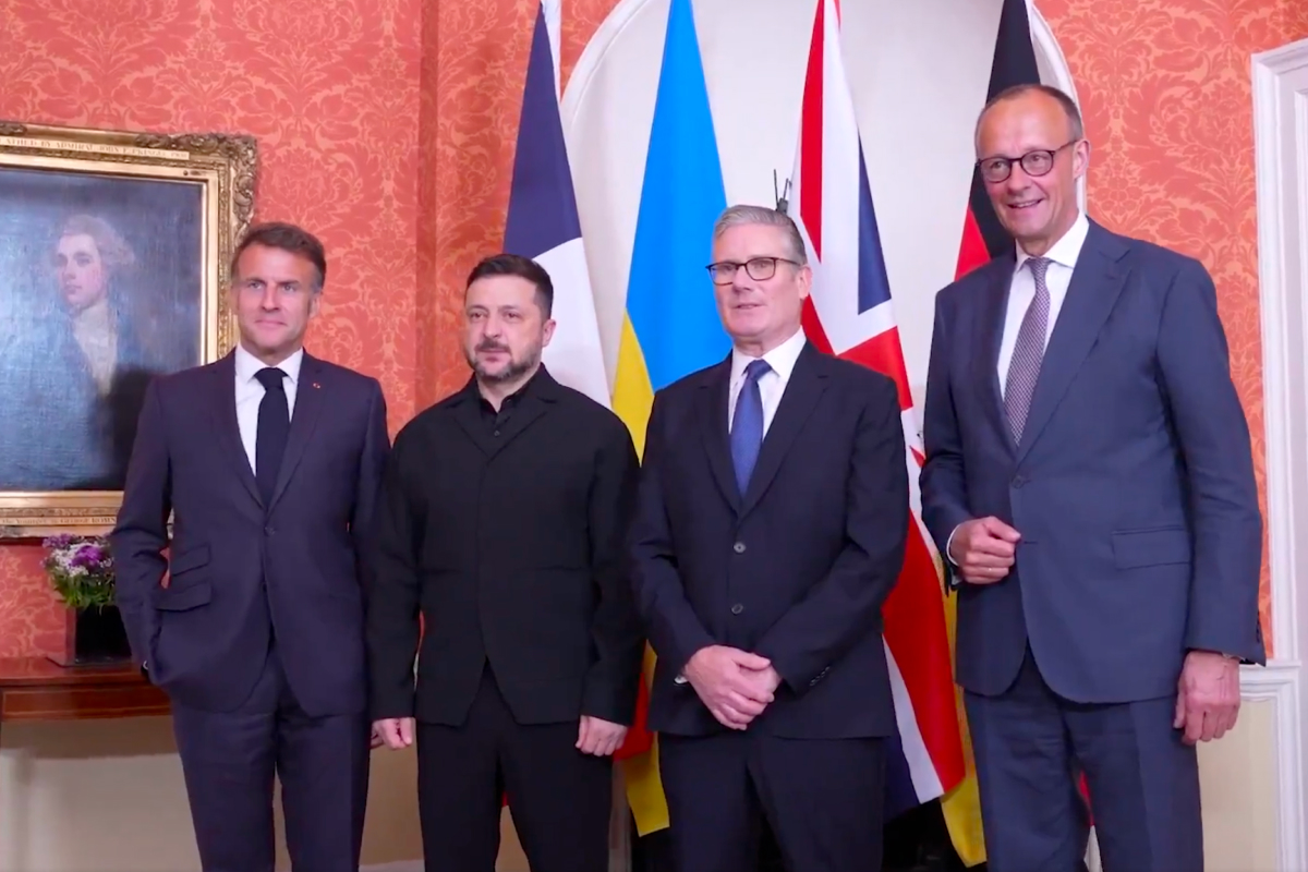 Liderii Franței, Marii Britanii și Germaniei alături de Zelenski la Londra