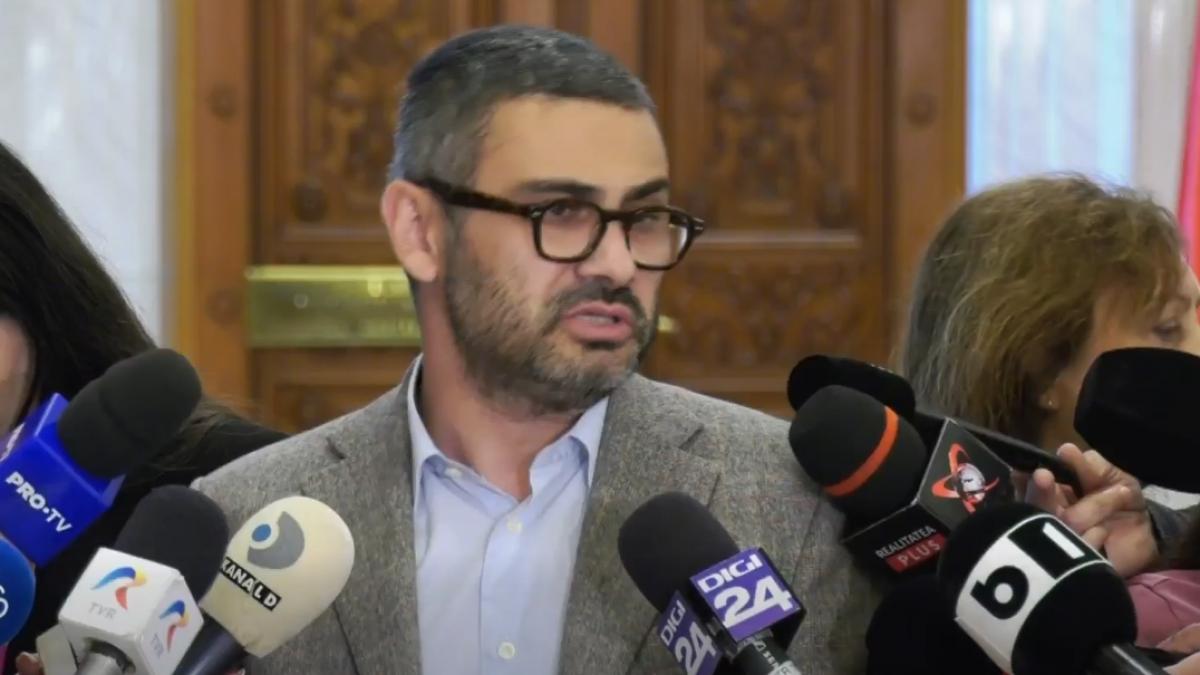 Florin Manole, deputat PSD, vorbind la microfon