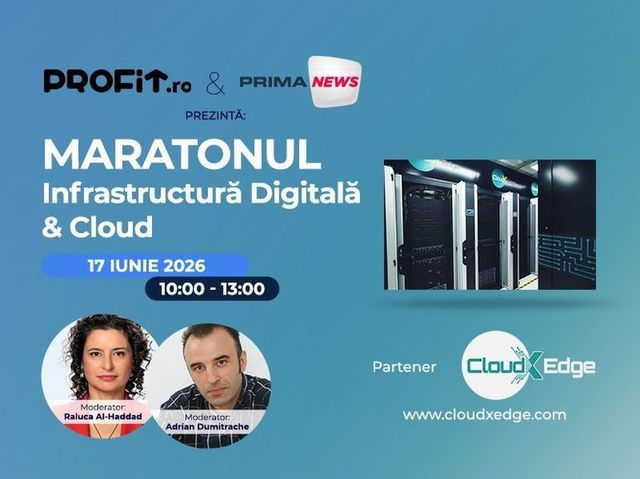 Maratonul Profit 'Infrastructura Digitală&Cloud' va avea loc pe 17 iunie 2026