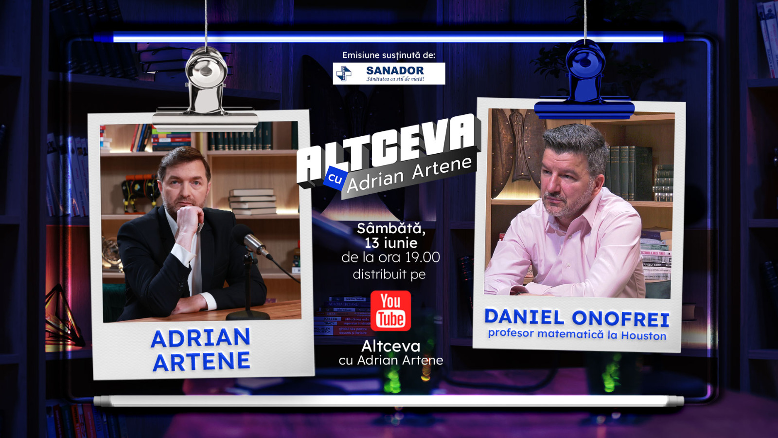 Matematica divinității: Profesorul Daniel Onofrei, invitat la podcastul „Altceva” cu Adrian Artene