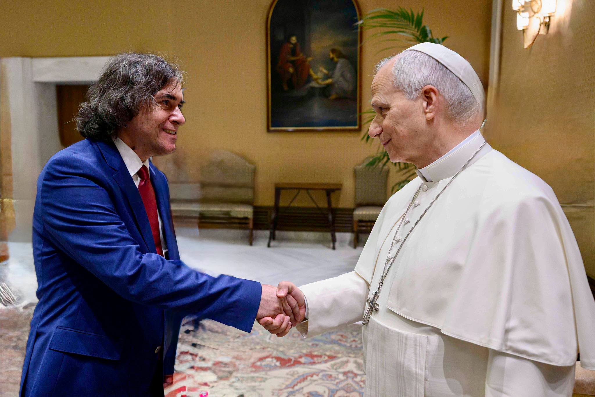 Mircea Cărtărescu la Vatican, întâlnire cu Papa Leon al XIV-lea