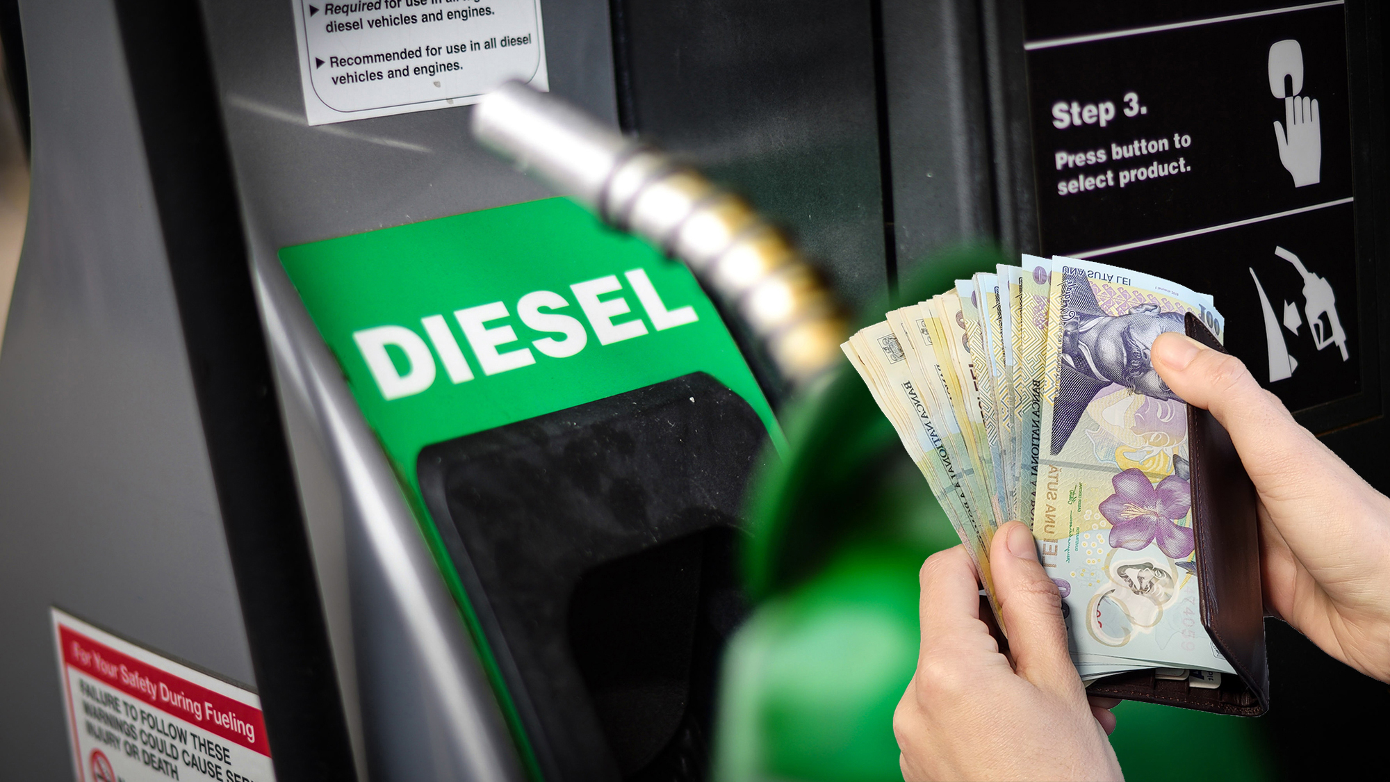 Motor diesel sub capotă