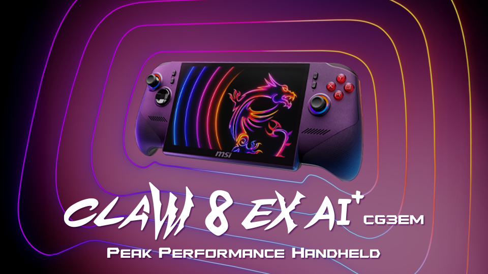 MSI lansează consola portabilă Claw 8 EX AI+ cu Intel Arc G3 Extreme la Computex 2026