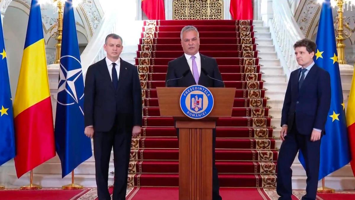 Adrian Veștea și Nicușor Dan la Palatul Cotroceni