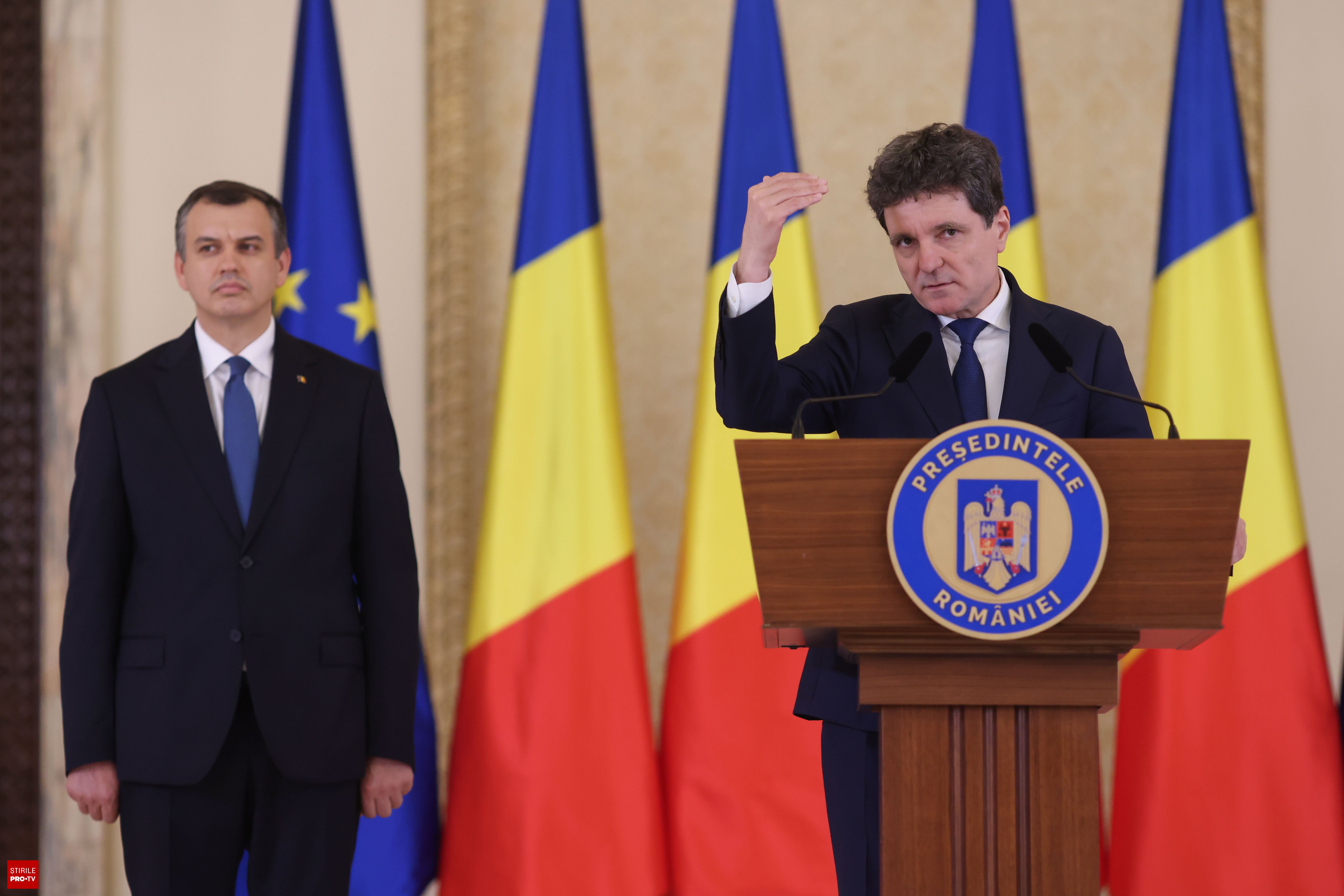Eugen Tomac și Nicușor Dan la Palatul Cotroceni