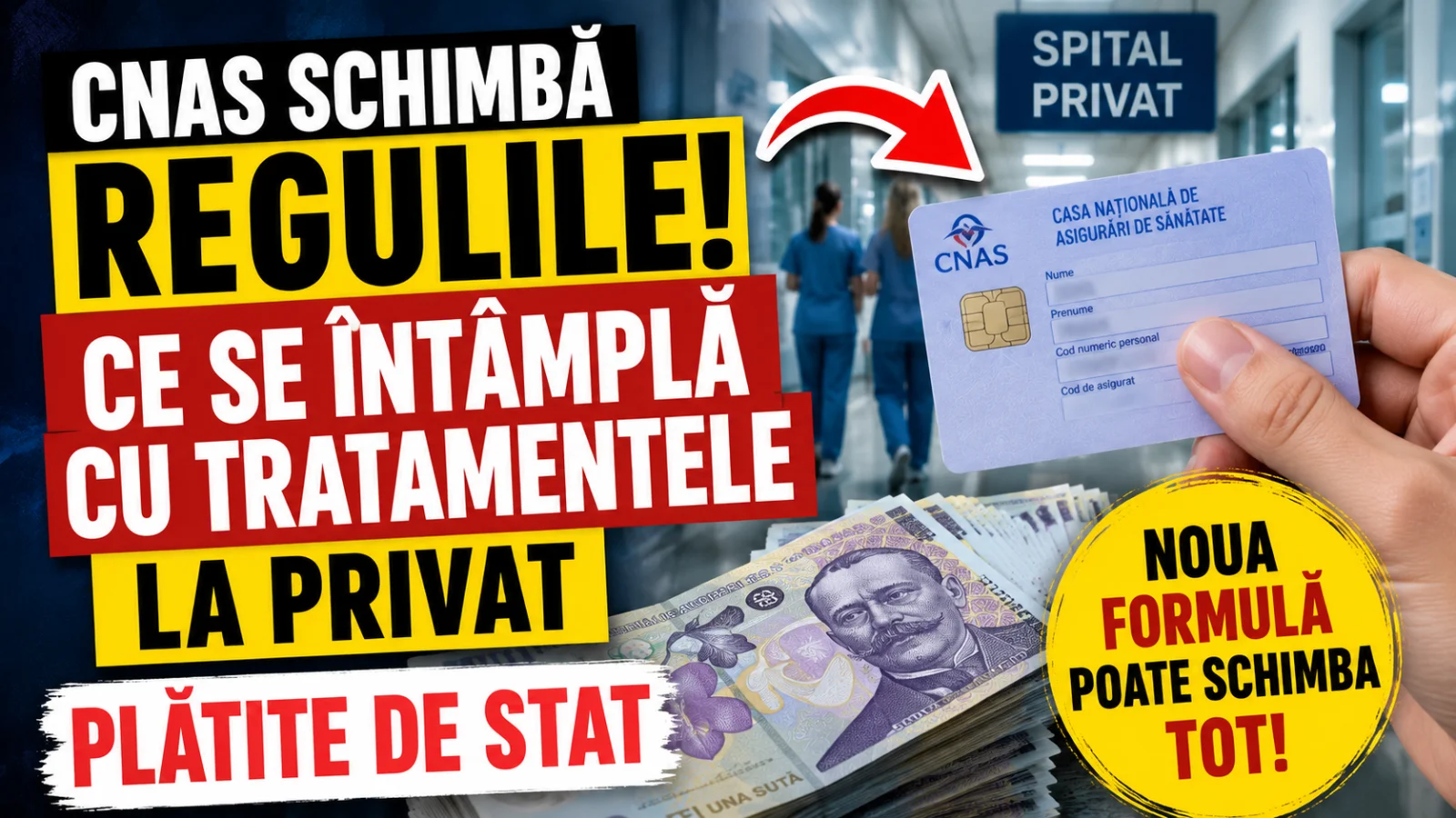 Noi reguli pentru pacienții din spitalele private. Schimbarea pregătită de CNAS poate afecta milioane de români