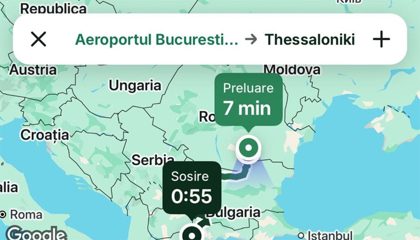 O bucureșteancă a comandat un Bolt de la Băneasa la Salonic: 3.790 de lei pentru 10 ore de drum