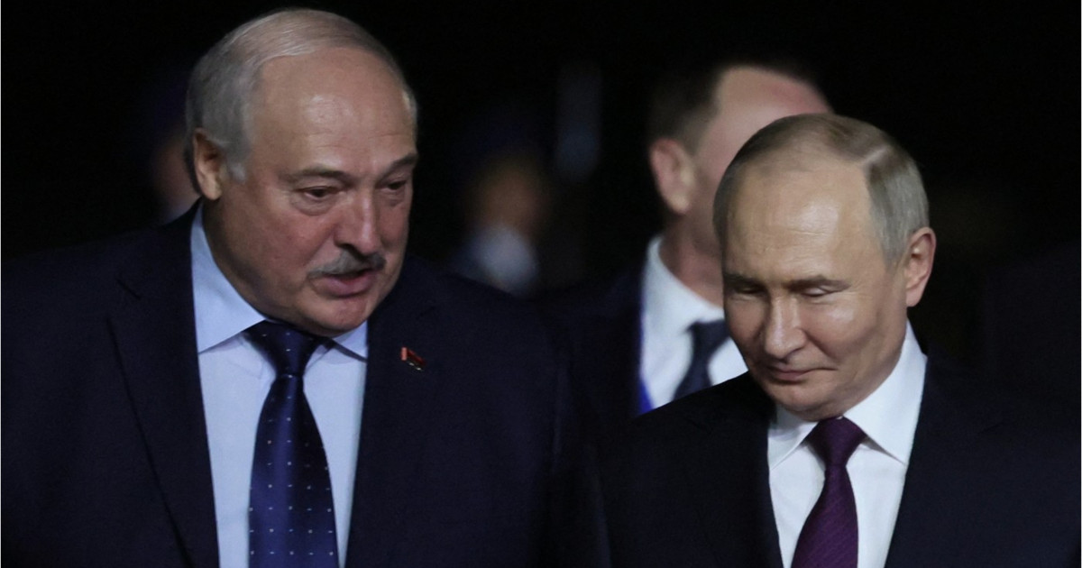 Hartă Belarus cu simboluri militare