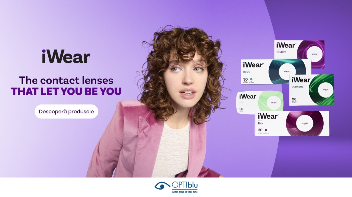 Lentile de contact iWear lansate de OPTIblu în România