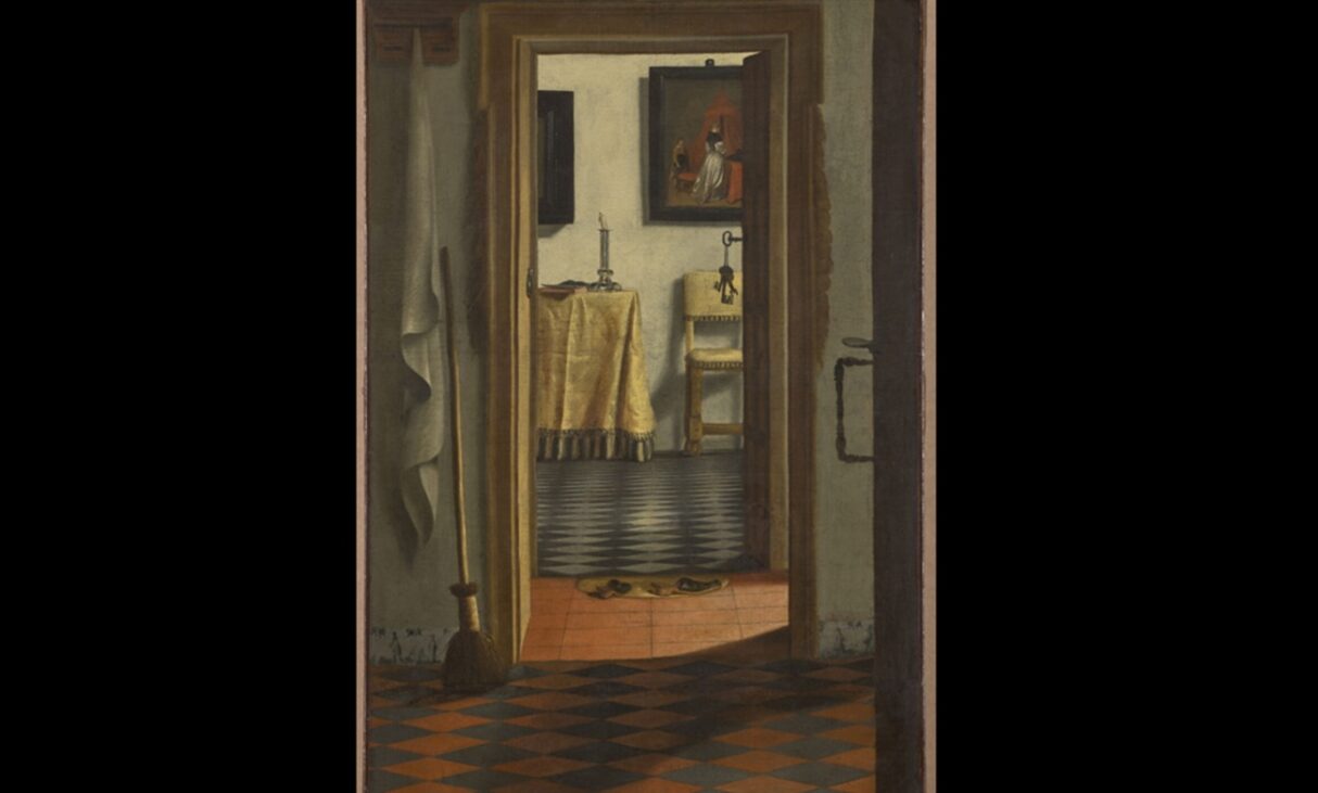 Tabloul Papucii de casă de Samuel van Hoogstraten