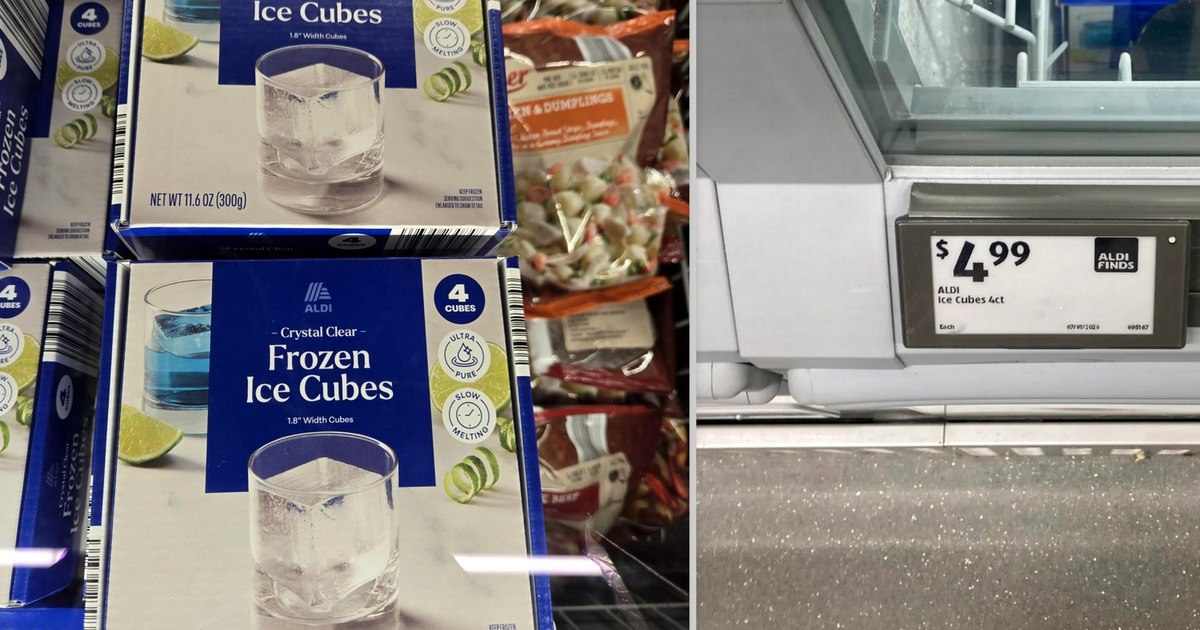 Patru cuburi de gheață la 5 dolari, oferta virală a supermarketului Aldi în SUA