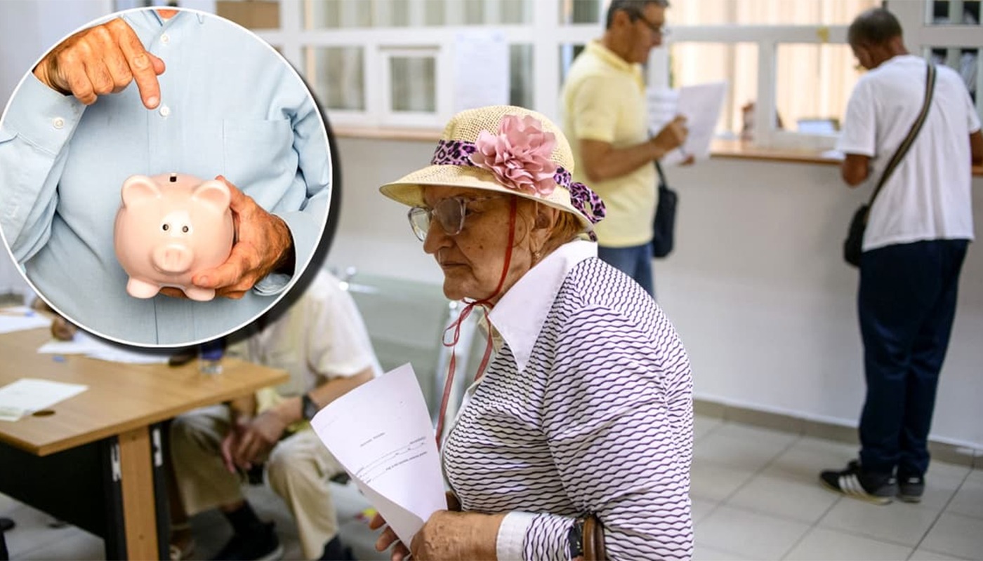 Pensionari români la o bancă în parc