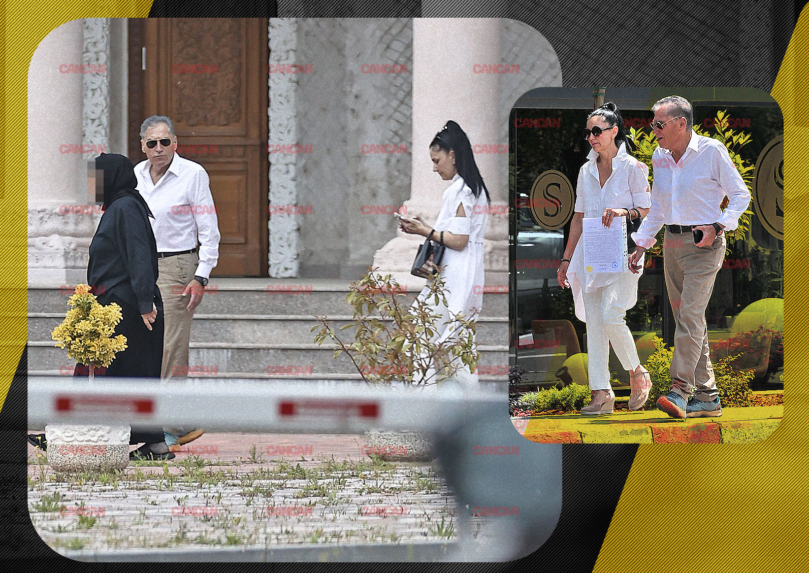 Petre Roman și Silvia Chifiriuc, surprinși la notariat și apoi la mănăstire, la aproape 80 de ani