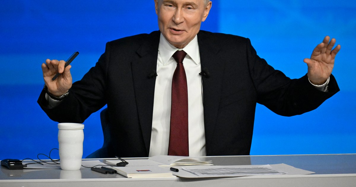 Vladimir Putin la o întâlnire oficială