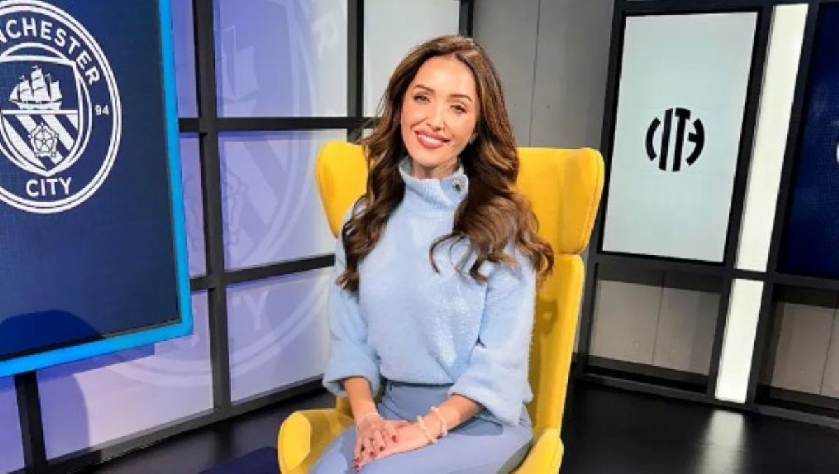 Prezentatoarea Natalie Pike, fotografiată sărutându-l pe Pep Guardiola la petrecerea de rămas bun