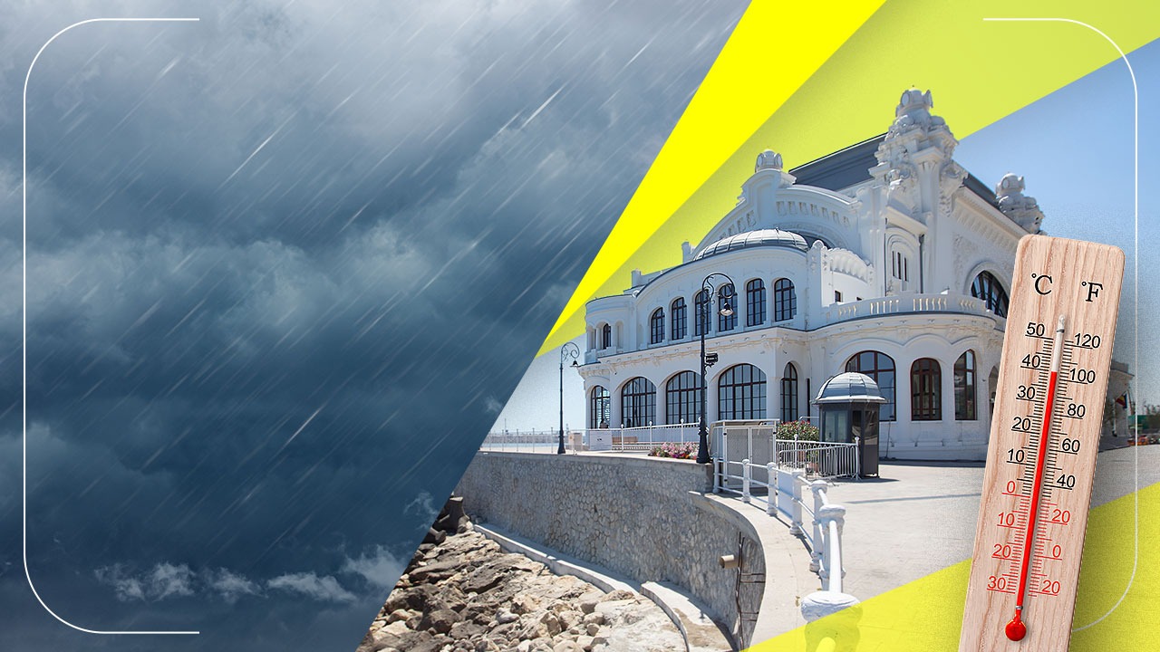 Hartă meteo România 22 iunie 2026 cu temperaturi și fenomene