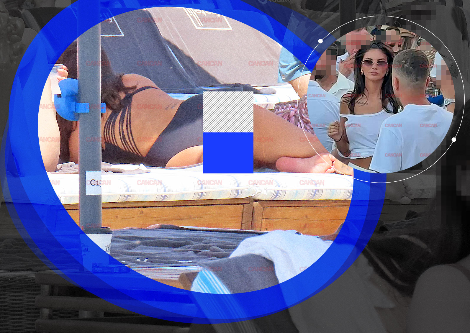 Ramona Olaru pe plajă în costum de baie negru