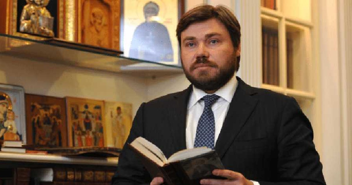 Konstantin Malofeev și Aleksandr Dughin la Forumul Economic de la Sankt Petersburg