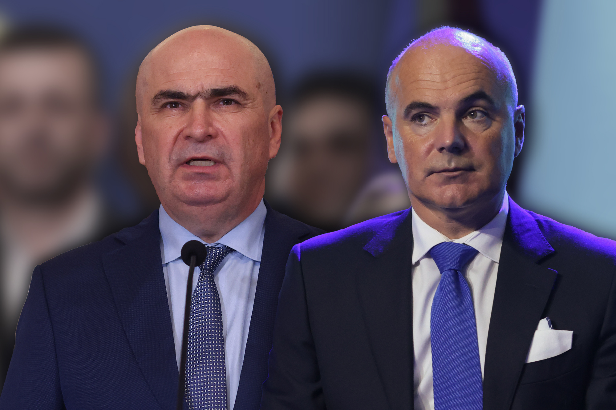 Rareș Bogdan vorbind la microfon