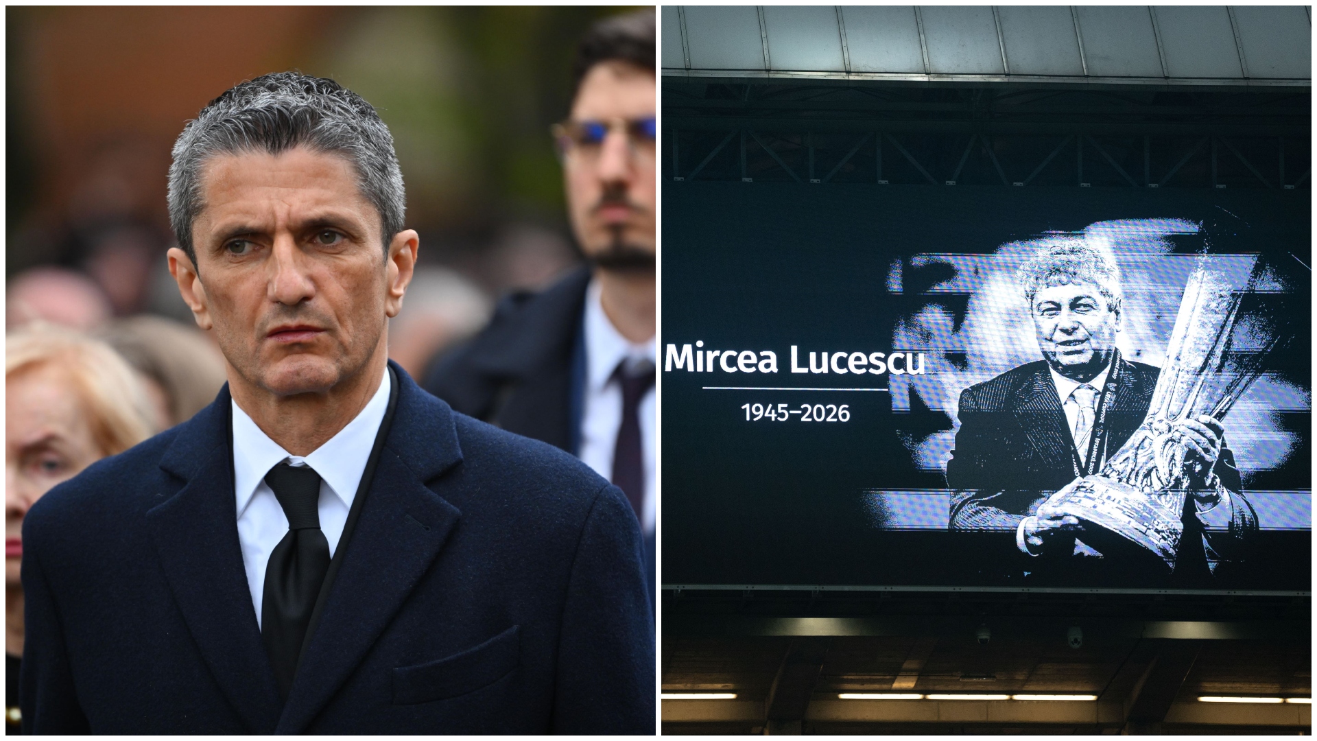 Răzvan Lucescu în timpul unui interviu televizat
