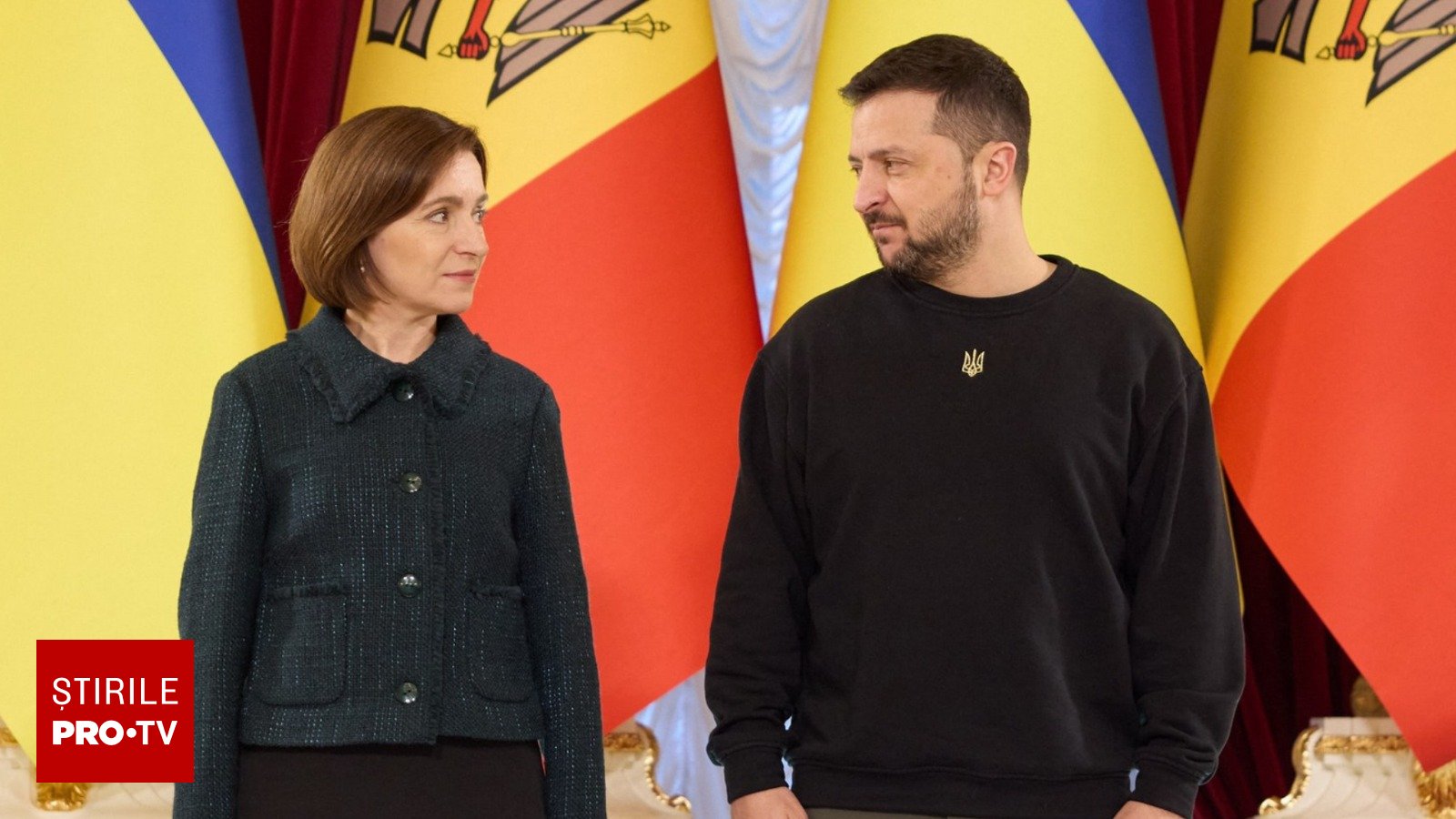 Drapelele Republicii Moldova, Ucrainei și Uniunii Europene