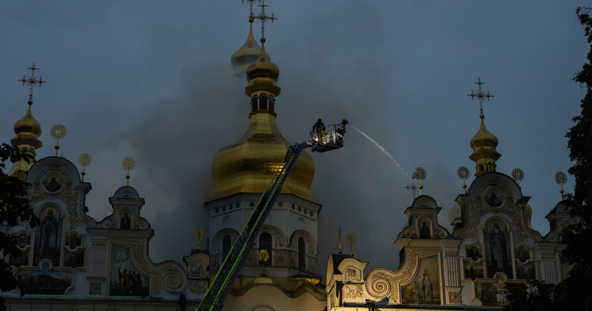 Restaurarea Complexului Lavra Pecerska din Kiev, bombardat de ruși, ar putea dura doi ani. Pagube estimate la 10 milioane de euro