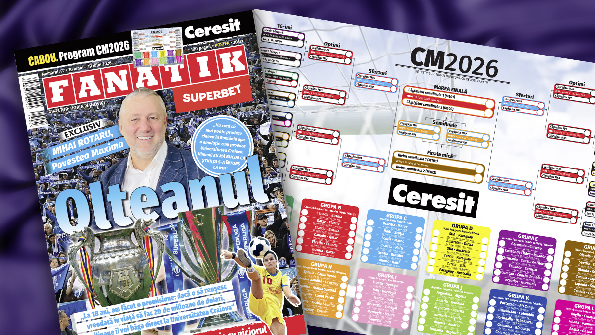 Revista Fanatik 777: Mihai Rotaru, interviu exclusiv și supliment gratuit despre CM 2026