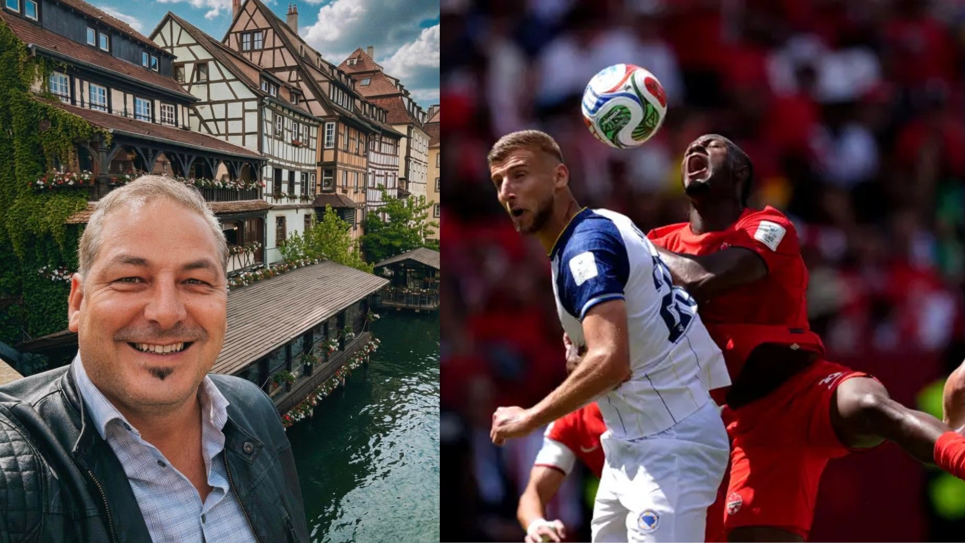 Românul care călătorește prin lume, prezent la meciul Canada – Bosnia la Campionatul Mondial