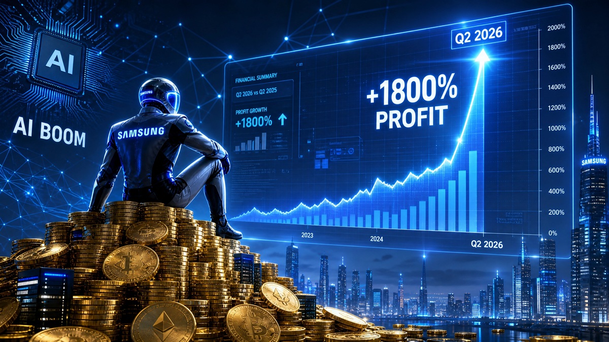 Samsung logo pe clădirea companiei