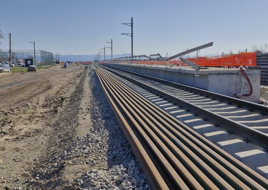 Hartă cu liniile feroviare dotate cu ERTMS în România