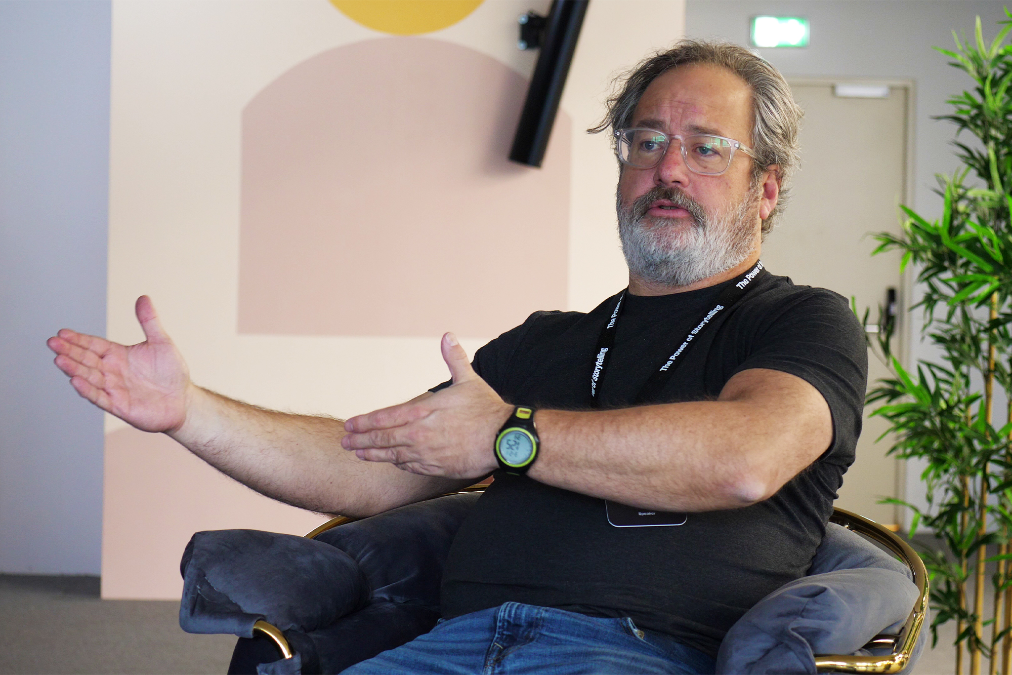 Chris Jones la conferința The Power of Storytelling