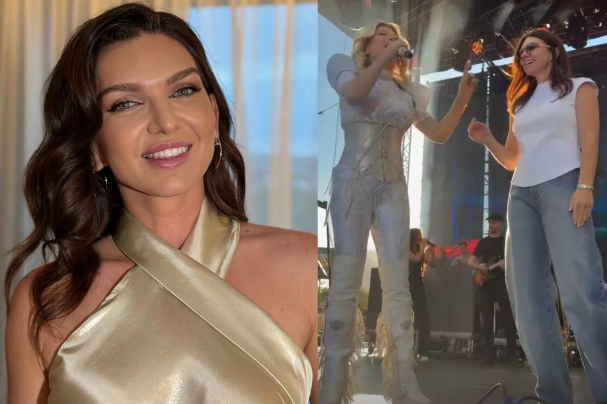 Simona Halep la petrecerea de retragere din tenis
