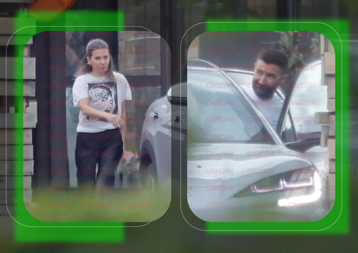Smiley, Gina Pistol și fiica lor Josephine la ieșirea dintr-un restaurant de lux din București
