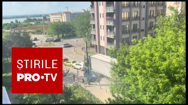 TIR avariat după accident în Constanța