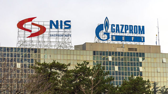 Sediul companiei petroliere sârbe NIS