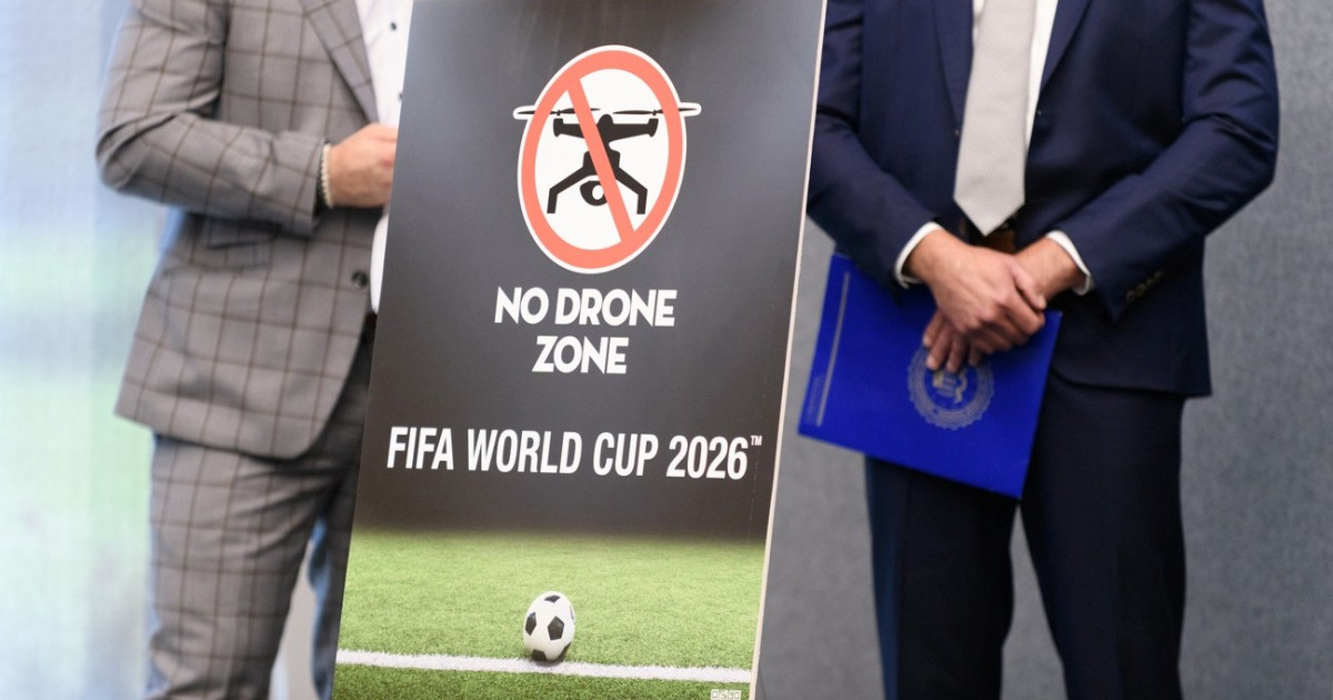 Stadion de fotbal cu sisteme antidronă