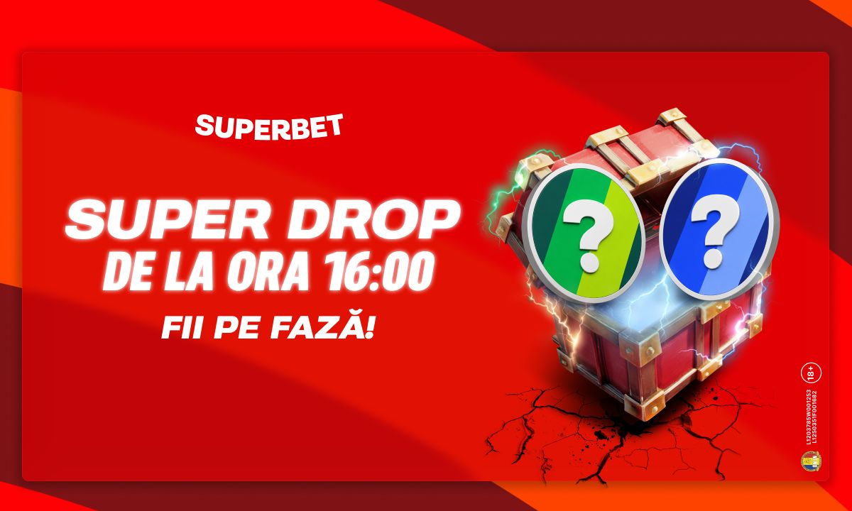 Superbet lansează Super Drop miercuri de la 16:00, cu oferte exclusive pentru utilizatori