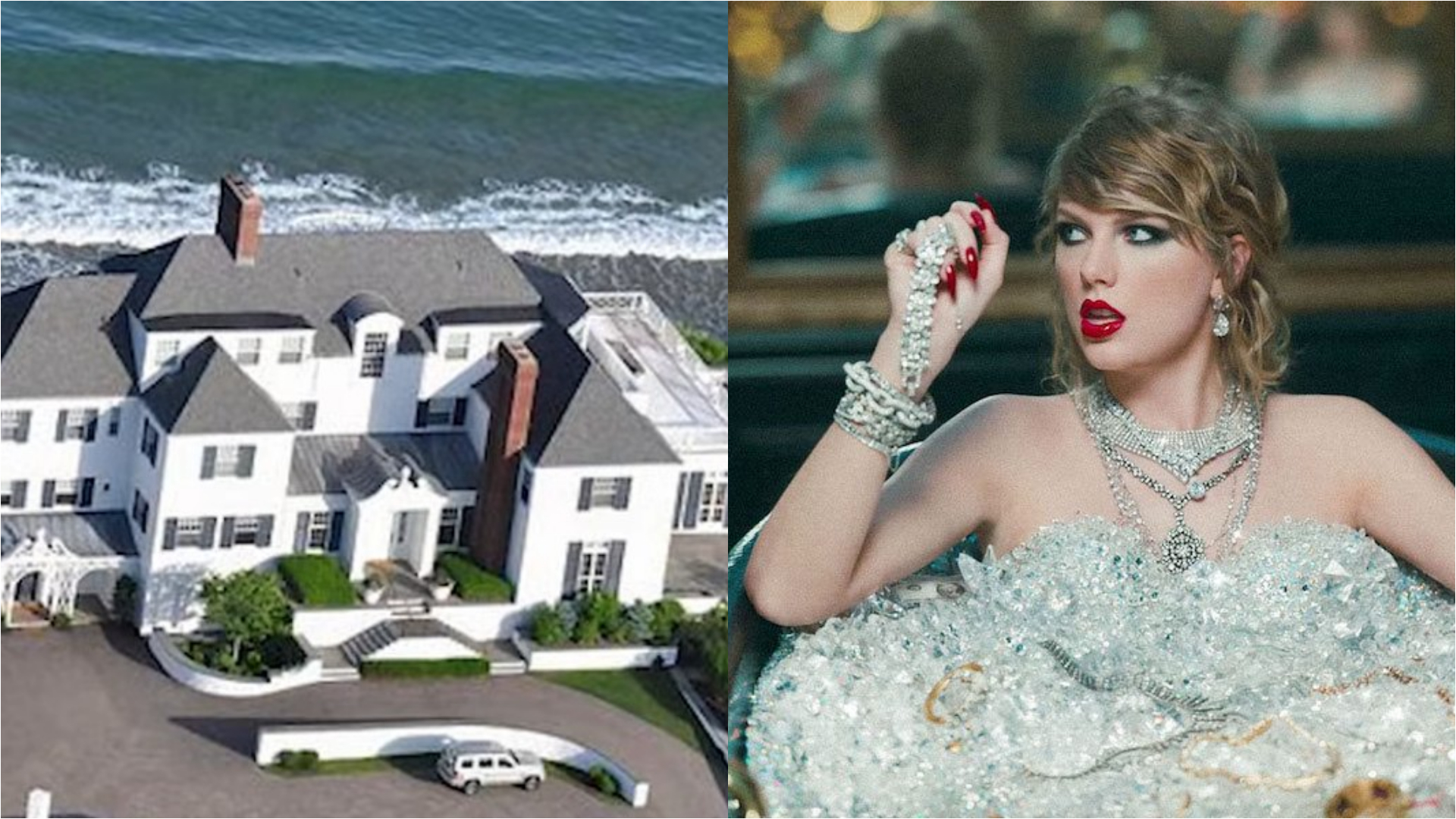 Taylor Swift deține o vilă de lux cu 7 dormitoare și 8 șeminee în Rhode Island, plătită cash cu 17,75 milioane de dolari