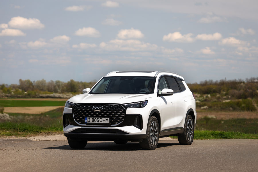 Chery Tiggo 8 CSH în timpul testului
